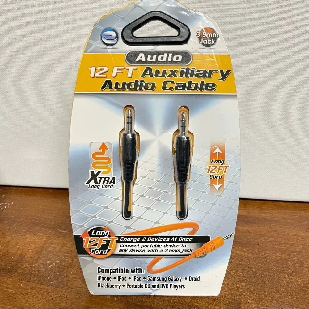 NIB Elite Charger 12' AUXILIARY CABLE